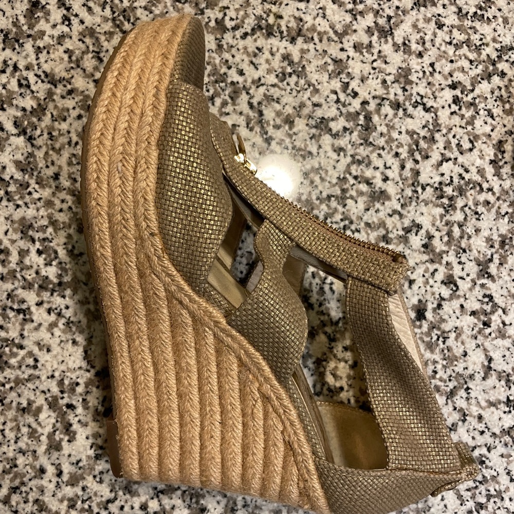 Michael Kors Gold Wedges